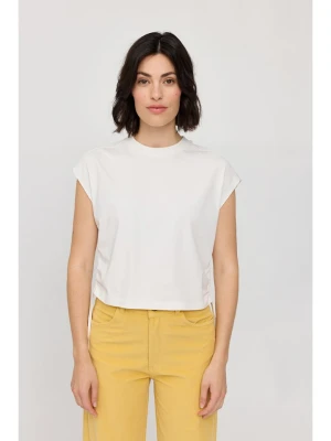 MAZINE Koszulka "Gathering" w kolorze kremowym rozmiar: M