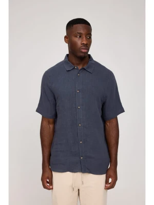 MAZINE Lniana koszula w kolorze granatowym rozmiar: S