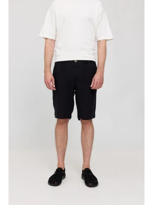 MAZINE Lniane szorty w kolorze czarnym rozmiar: S