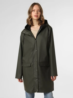 mbyM Damski płaszcz funkcyjny Kobiety Sztuczne włókno zielony jednolity, XS/S