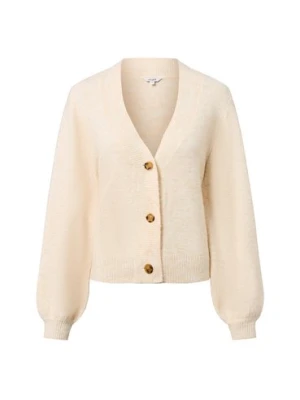 mbyM Kardigan damski - Molenda Kobiety beżowy|biały marmurkowy,
