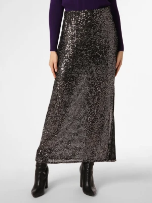 mbyM Spódnica damska Kobiety czarny|srebrny marmurkowy,