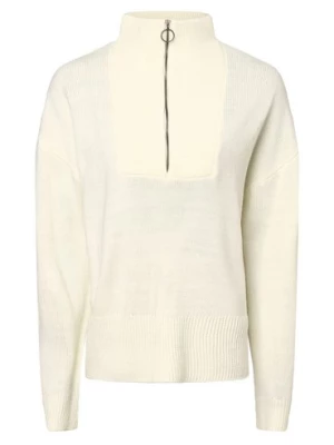 mbyM Sweter damski - Fleta-M Kobiety Sztuczne włókno biały jednolity, XS/S