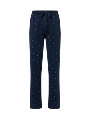 Mc Earl Męskie spodnie od piżamy Mężczyźni Bawełna niebieski nadruk,