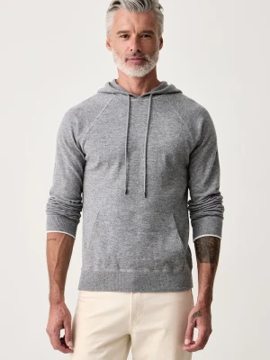 MC2 Saint Barth bluza z kapturem męska z wełny merino szary
