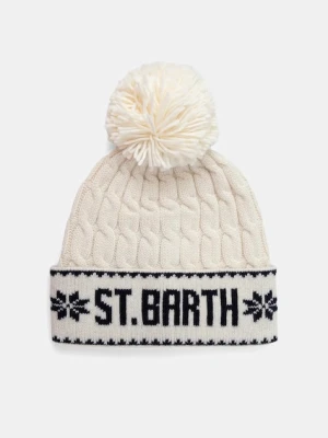 MC2 Saint Barth czapka wełniana kolor beżowy wełniana WILH004