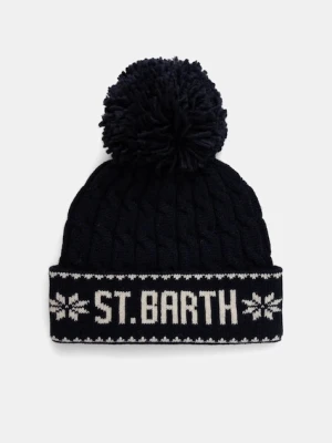 MC2 Saint Barth czapka wełniana kolor granatowy wełniana WILH004