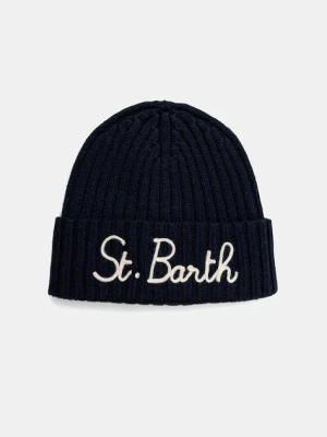 MC2 Saint Barth czapka wełniana kolor niebieski wełniana