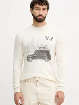 MC2 Saint Barth sweter z dodatkiem wełny męski kolor szary lekki HER0022