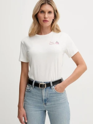 MC2 Saint Barth t-shirt bawełniany damski kolor beżowy EMI0002