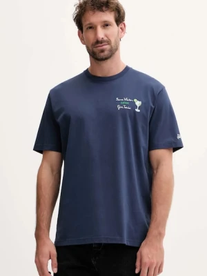 MC2 Saint Barth t-shirt bawełniany kolor granatowy z nadrukiem