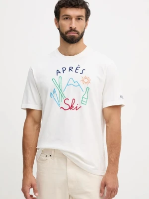MC2 Saint Barth t-shirt bawełniany męski kolor biały z nadrukiem ARN0004