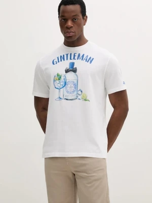 MC2 Saint Barth t-shirt bawełniany męski kolor biały z nadrukiem TSHM001
