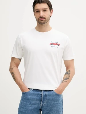 MC2 Saint Barth t-shirt bawełniany męski kolor czerwony z nadrukiem TSHM001
