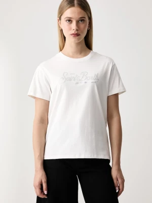 MC2 Saint Barth T-shirt damski bawełniany beżowy