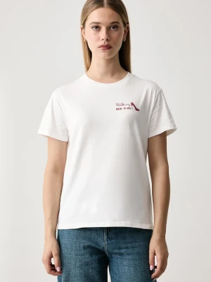 MC2 Saint Barth T-shirt damski bawełniany biały