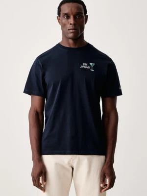 MC2 Saint Barth T-shirt damski bawełniany granatowy