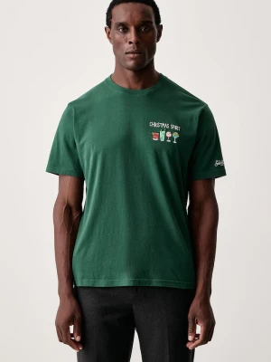 MC2 Saint Barth T-shirt męski bawełniany zielony