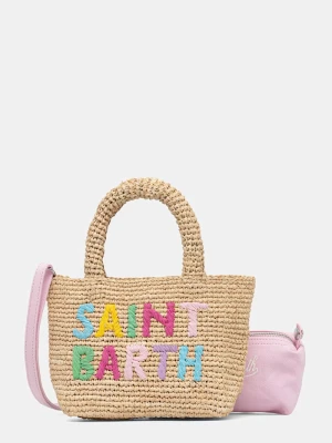 MC2 Saint Barth torebka crossbody damska pleciona beżowy