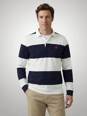 McGregor Koszulka polo w kolorze biało-granatowym rozmiar: 3XL