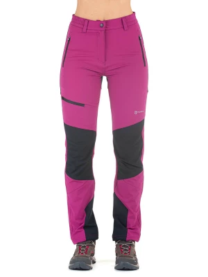McKee's Spodnie trekkingowe "Doldene" w kolorze różowo-antracytowym rozmiar: XL