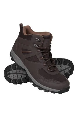Mcleod - męskie poszerzane buty trekkingowe - Brown Mountain Warehouse