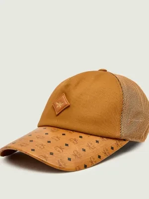 MCM Bejsbolówka Diamond | z dodatkiem skóry