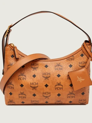 MCM Hobo Aren VI | z dodatkiem skóry koniakowy