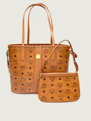 MCM Shopperka + saszetka LIZ | z dodatkiem skóry