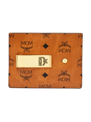 MCM Skórzane etui na karty AREN brązowy