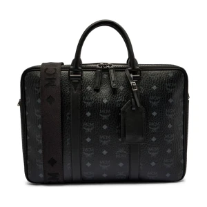 MCM Torba na laptopa 17" KLASSIK | z dodatkiem skóry