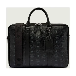 MCM Torba na laptopa 17" KLASSIK | z dodatkiem skóry
