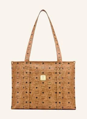 Mcm Torba Shopper Aren Visetos braun