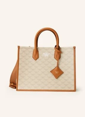 Mcm Torba Shopper Himmel Lauretos Medium beige