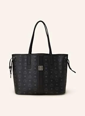 Mcm Torba Shopper Liz Medium Dwustronna Z Saszetką schwarz