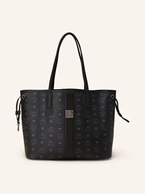 Mcm Torba Shopper Liz Medium Dwustronna Z Saszetką schwarz