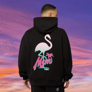 MCM x SNIPES Flamingo Hoodie mężczyźni Bluzy czarny rozmiar Odzież
