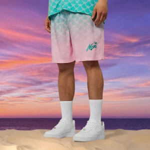 MCM x SNIPES Gradient Resort Shorts mężczyźni Szorty sportowe różowy rozmiar Odzież
