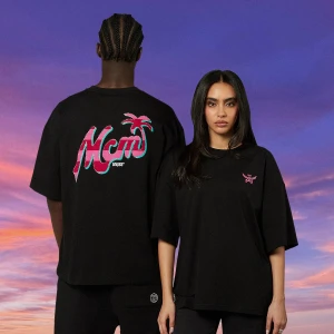 MCM x SNIPES Miami T-Shirt mężczyźni T-Shirty i Polo czarny rozmiar Odzież