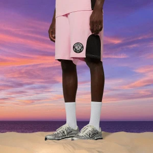 MCM x SNIPES Soccer Shorts mężczyźni Szorty sportowe różowy rozmiar Odzież