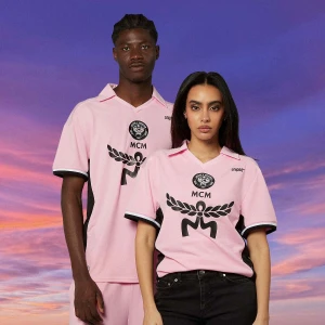 MCM x SNIPES Soccer Trikot mężczyźni Jerseys różowy rozmiar Odzież