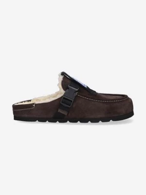 MCQ klapki zamszowe Grow-Up kolor brązowy 682023R27982123-BROWN