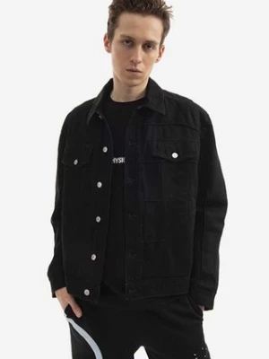 MCQ kurtka jeansowa Muscle męska kolor czarny przejściowa 677920RRR211000-BLACK