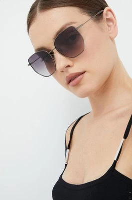 MCQ okulary przeciwsłoneczne damskie kolor czarny