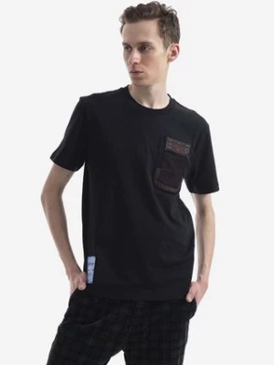 MCQ t-shirt bawełniany kolor czarny gładki 677270RST631000-BLACK