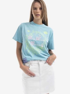 MCQ t-shirt bawełniany kolor niebieski 624665RSJ634209-BLUE