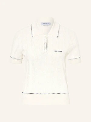 Mcqueen Koszulka Polo Z Dzianiny weiss