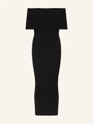 Mcqueen Sukienka Z Dzianiny Z Odkrytymi Ramionami schwarz