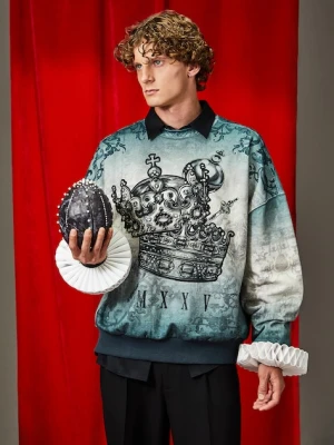 Medicine bluza bawełniana męska kolor multicolor wzorzysta