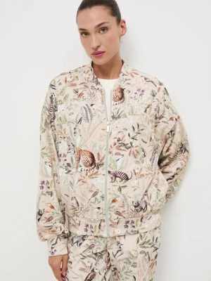 Medicine bluza damska kolor beżowy wzorzysta